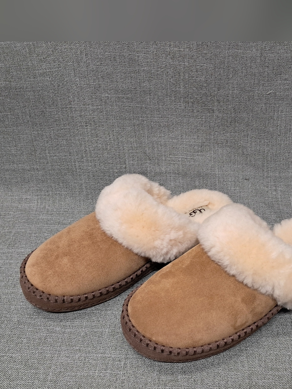 UGG Aira Chestnut Suede Slip On Slippers Womens Size 8